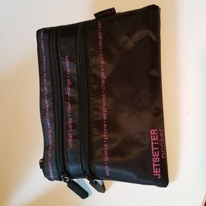 Jetsetter Pocket Black 3 Compartment Travel Bag